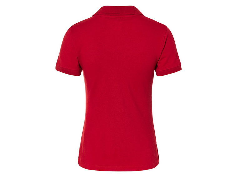 esmara Koszulka polo damska z bawełną organiczną (S (36/38), Czerwony)