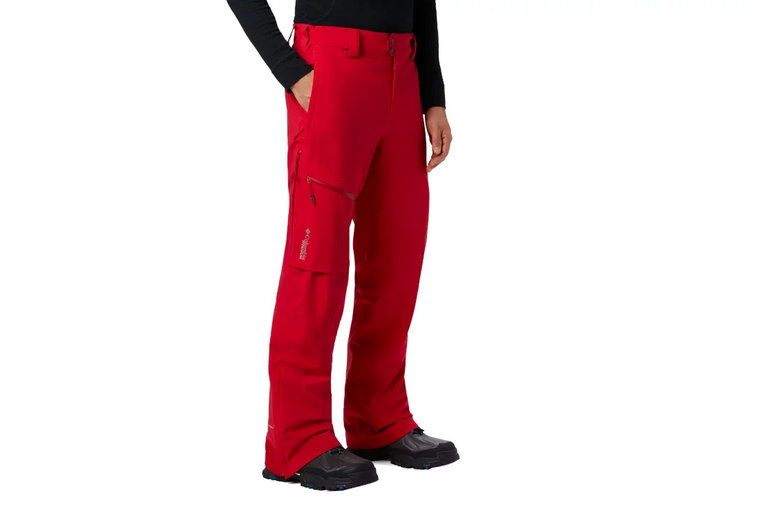 Columbia Snow Rival II Pant 1864121613, Męskie, Czerwone, spodnie, nylon, rozmiar: S