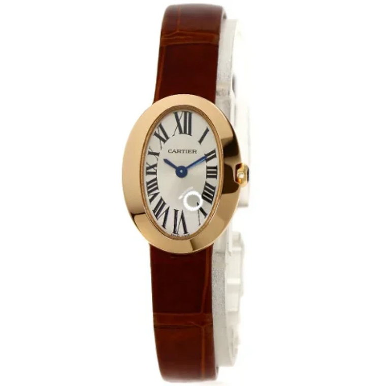 Pre-owned Leather watches Cartier Vintage