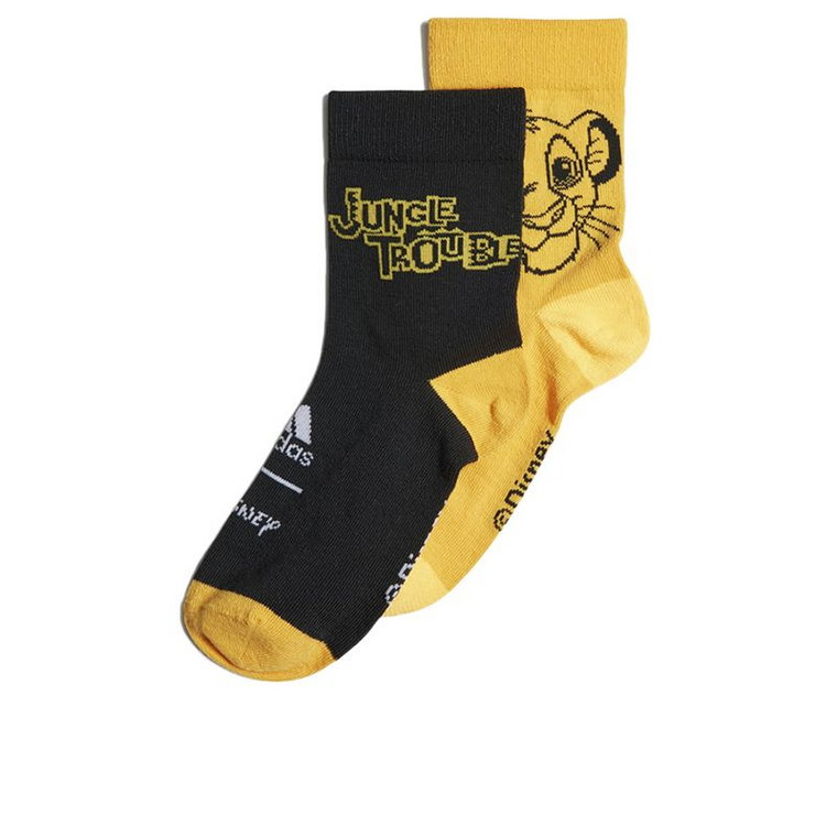 Skarpetki adidas Disney Lion King Socks 2 Pairs H44300 - czarno-żółte