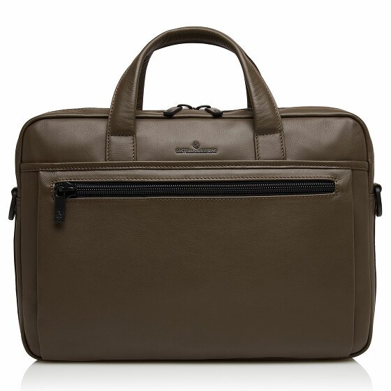 Castelijn & Beerens Nappa X Charlie Briefcase RFID Leather 41 cm Komora na laptopa dark