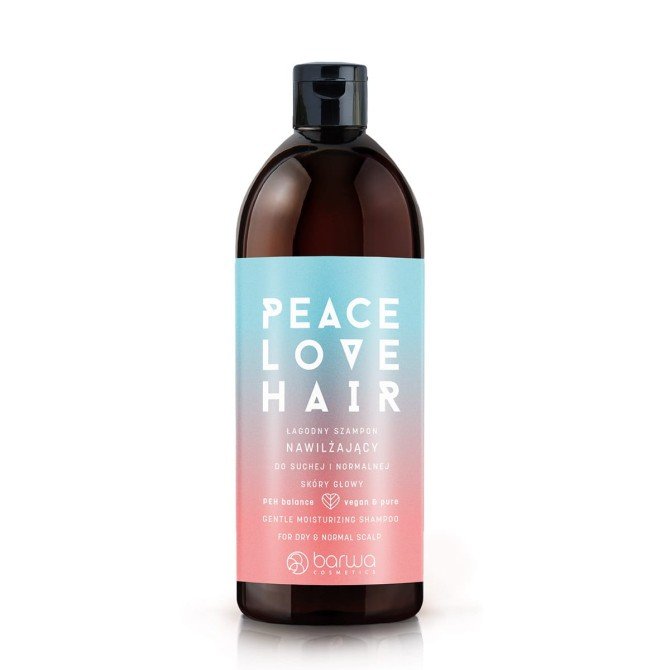 Barwa Peace Love Hair łagodny szampon nawilżający do suchej i normalnej skóry głowy 480ml