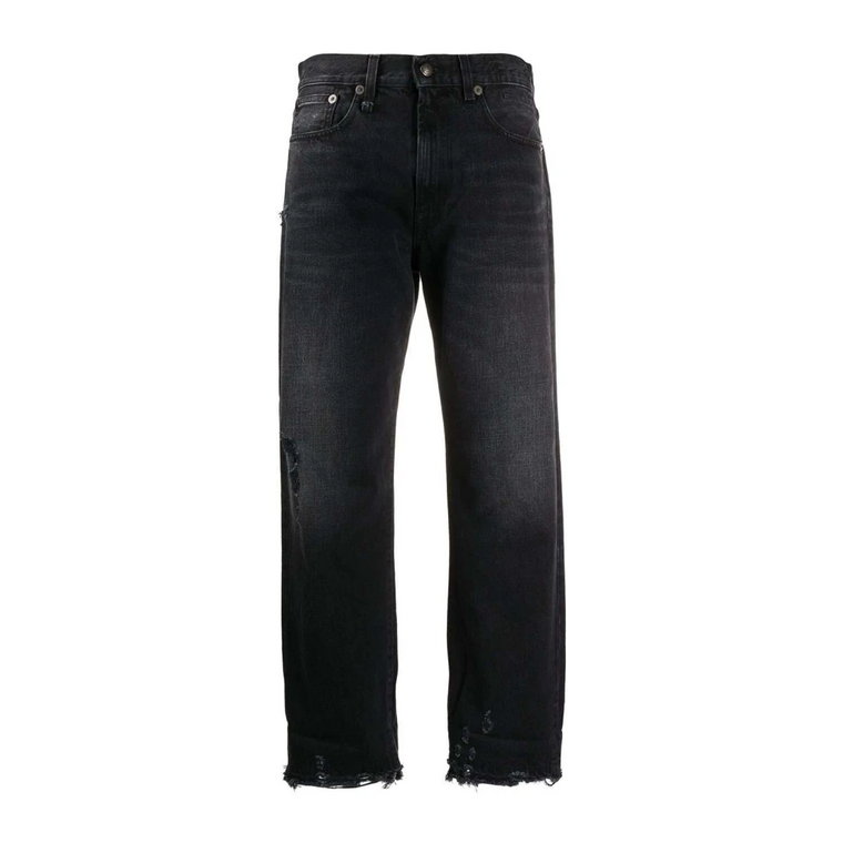 Czarne Cropped Denim Jeans R13