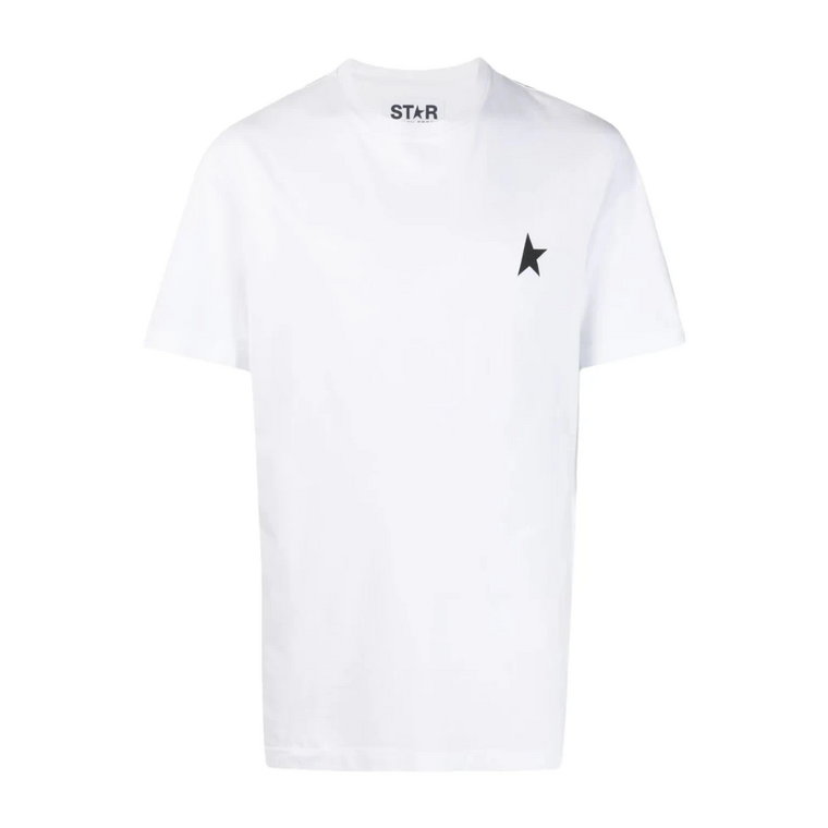 Koszulka z Gwiazdami Bawełniana Biała Golden Goose