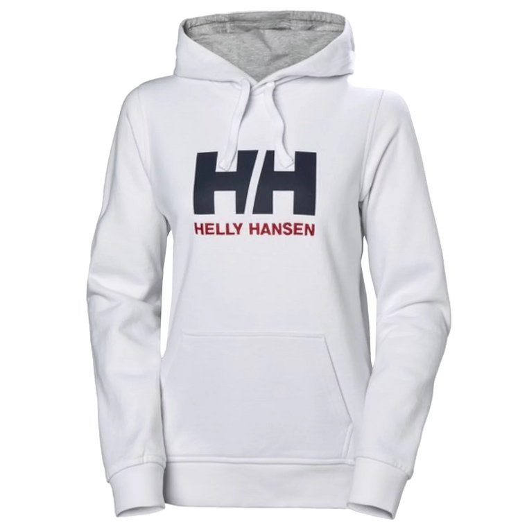 Helly Hansen Logo Hoodie 33978-001, Damskie, Białe, bluzy, bawełna, rozmiar: L