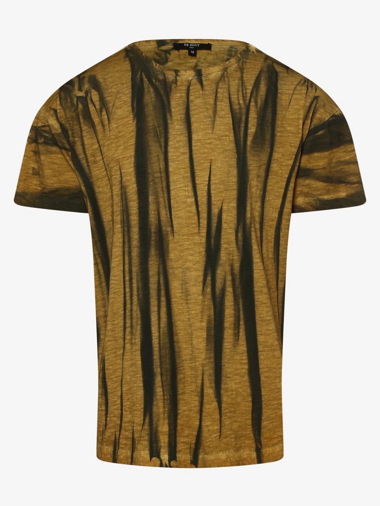 BE EDGY - T-shirt męski  BEElia, czarny|żółty|brązowy