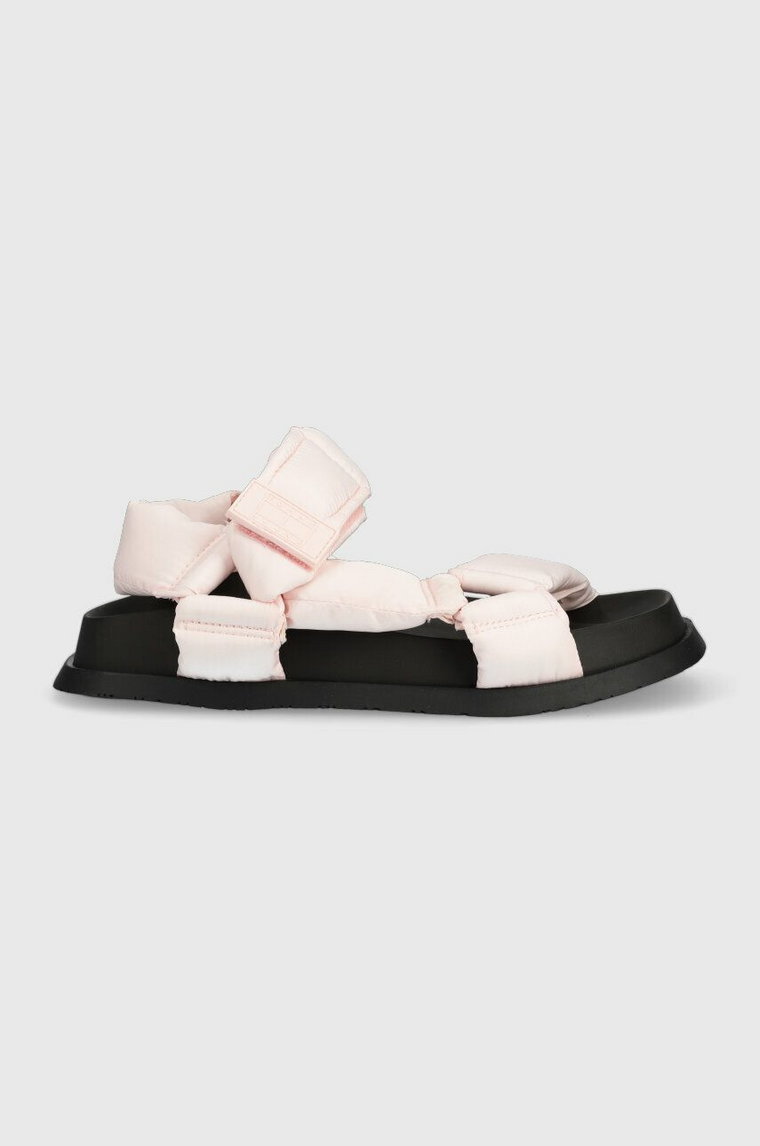 Tommy Jeans sandały NEW SANDAL WMNS damskie kolor różowy EN0EN02135