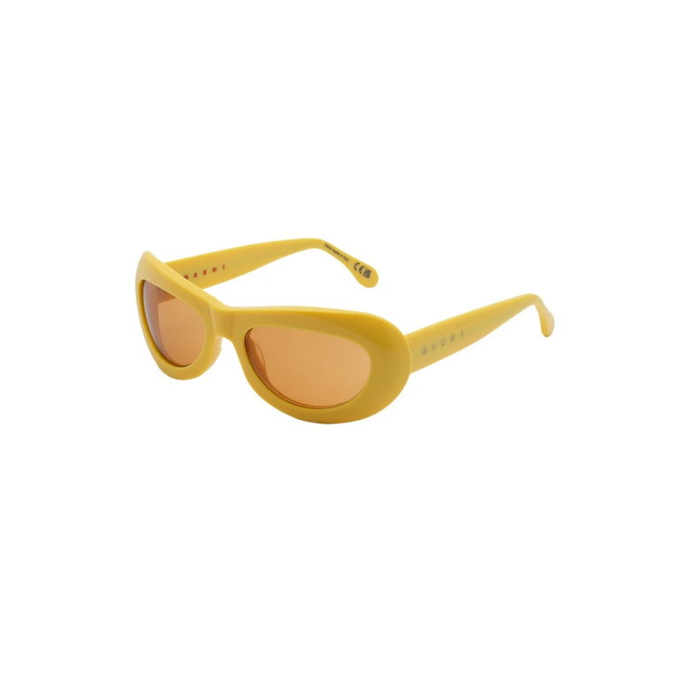 Żółte Rushes Okulary przeciwsłoneczne Marni