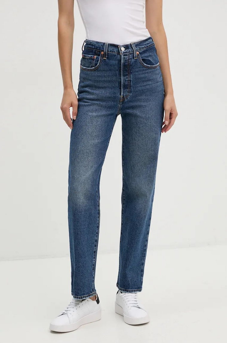 Levi's jeansy RIBCAGE STRAIGHT damskie high waist