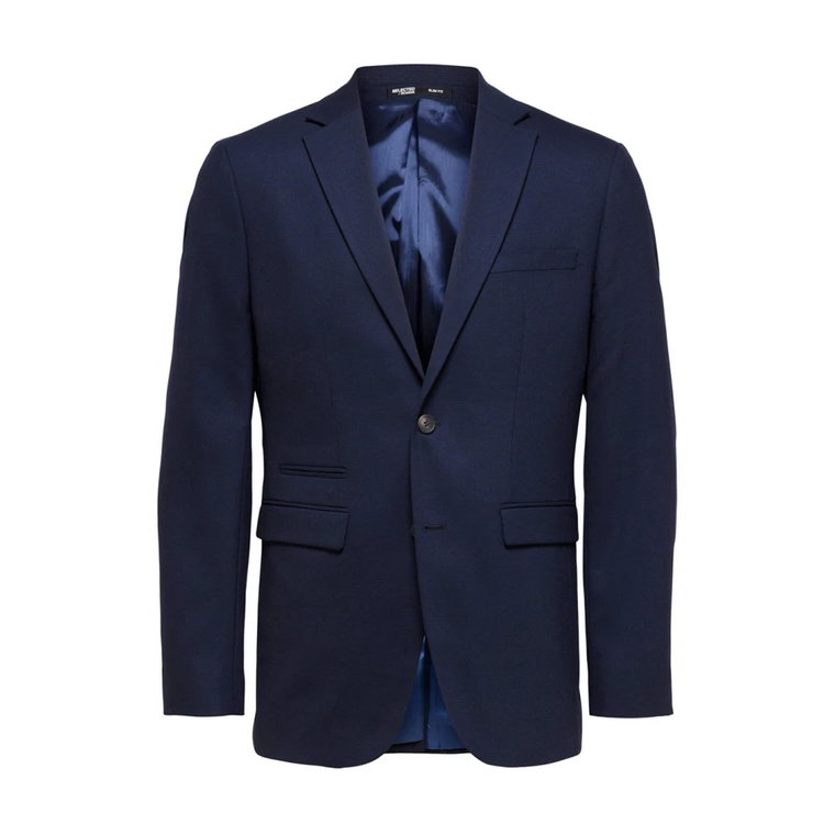 Slim Fit Single-Breasted Blazer Selected Homme