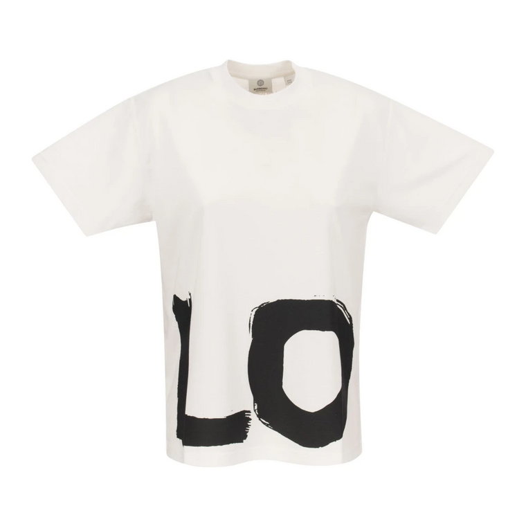 Love Print Oversized T-Shirt Burberry