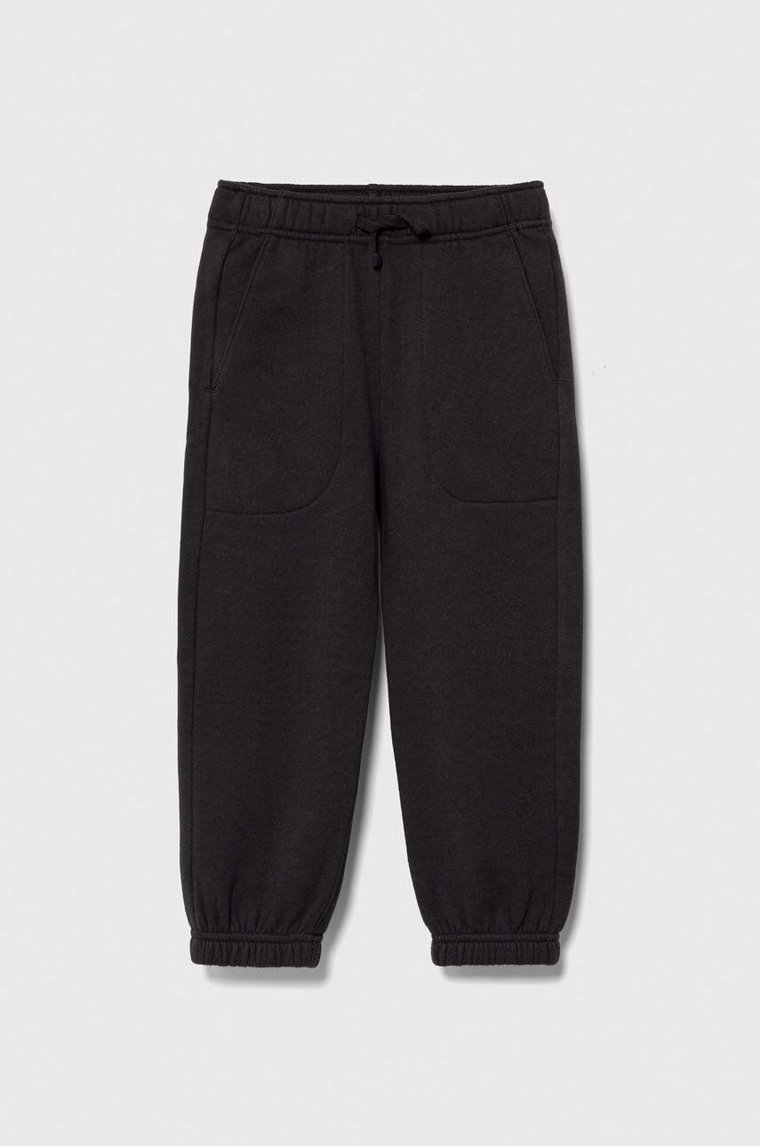 Abercrombie & Fitch spodnie dresowe dziecięce kolor szary gładkie
