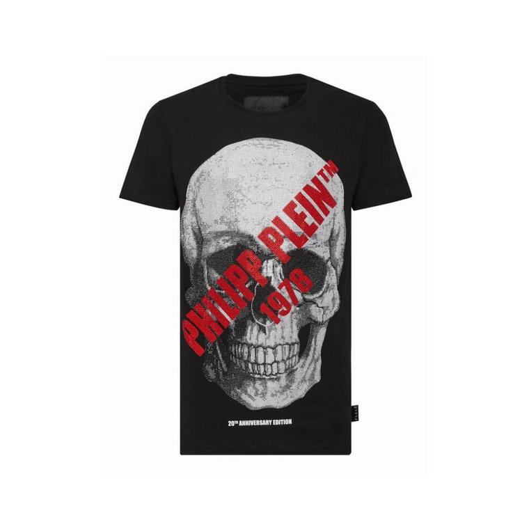 Czarna koszulka SS 16 z motywem czaszki Philipp Plein