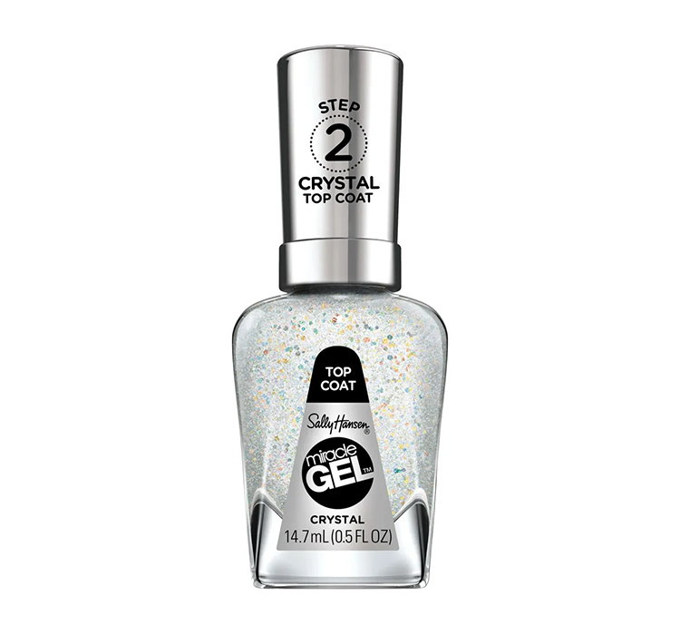 SALLY HANSEN MIRACLE GEL TOP COAT ŻELOWY LAKIER DO PAZNOKCI 105 CRYSTAL 14,7ML