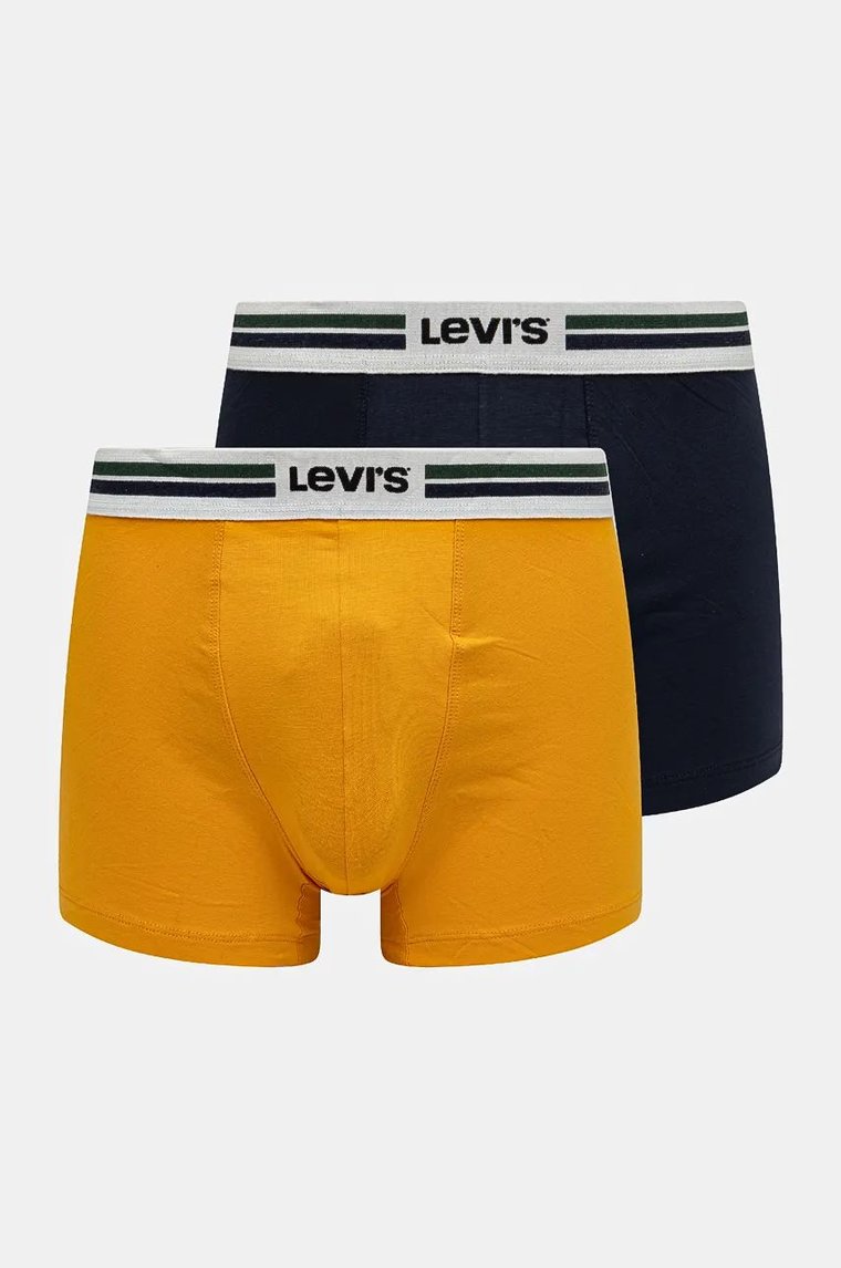 Levi's bokserki 2-pack męskie kolor żółty 37149-1005