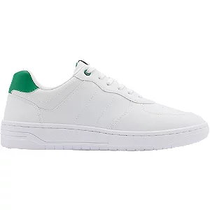 Białe sneakersy męskie venice z zielonymi akcentami - Męskie - Kolor: Białe - Rozmiar: 46