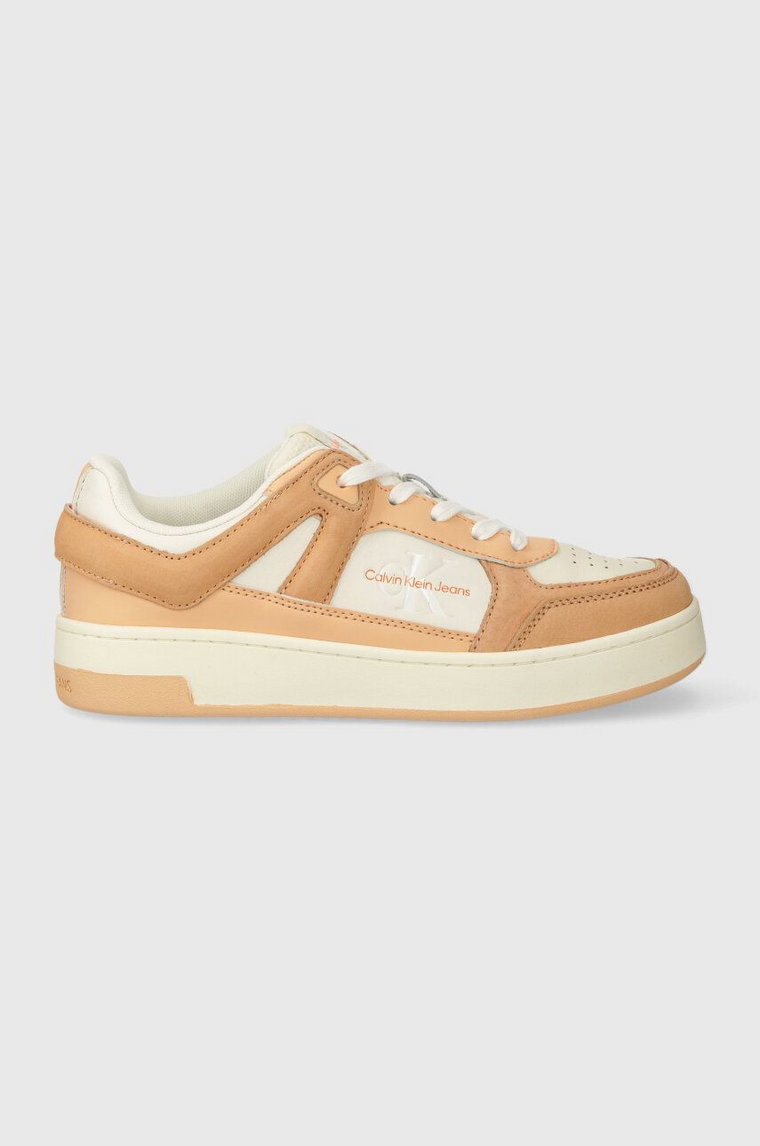 Calvin Klein Jeans sneakersy BASKET CUPSOLE LOW MIX ML FAD kolor pomarańczowy YW0YW01301