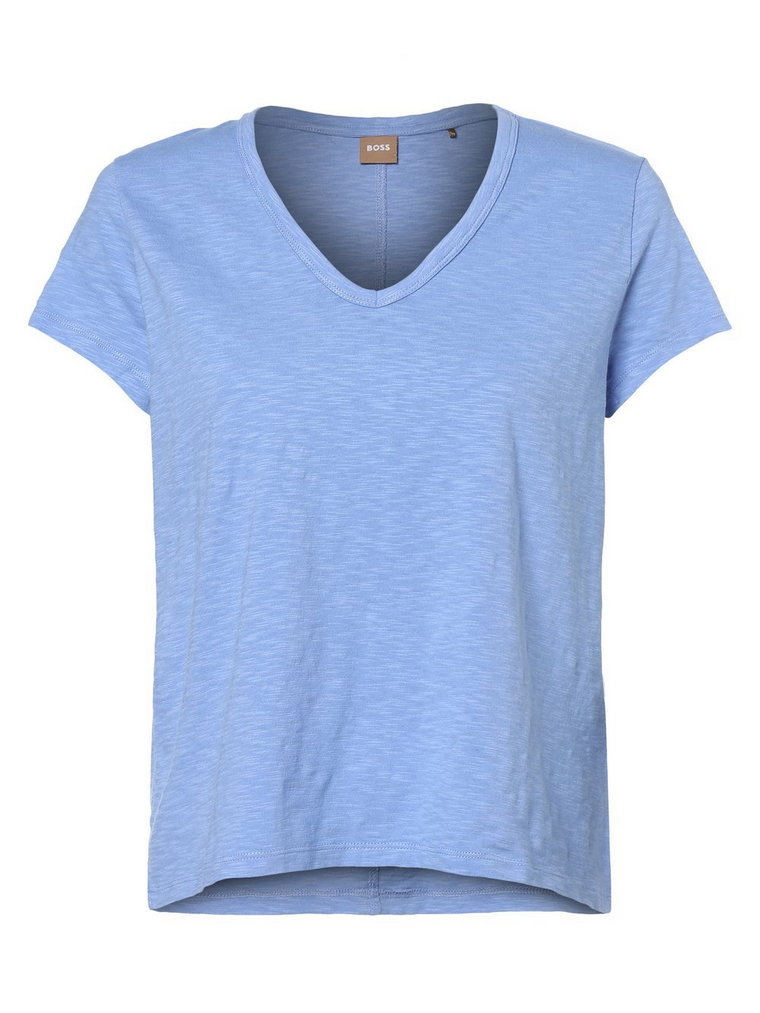 BOSS - T-shirt damski  C_Eslenza, niebieski