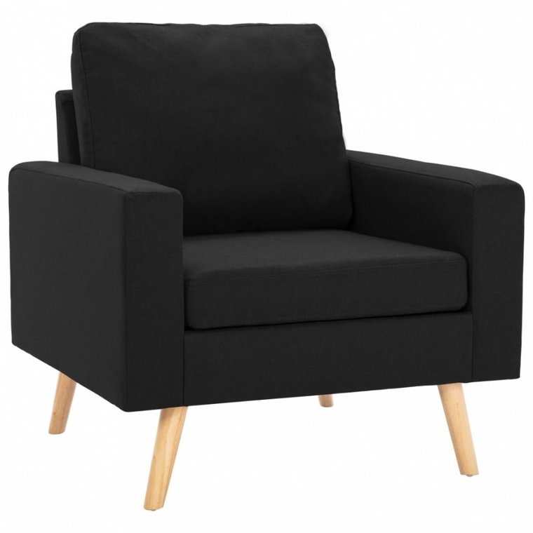 Fotel, czarny, tapicerowany tkaniną kod: V-288702