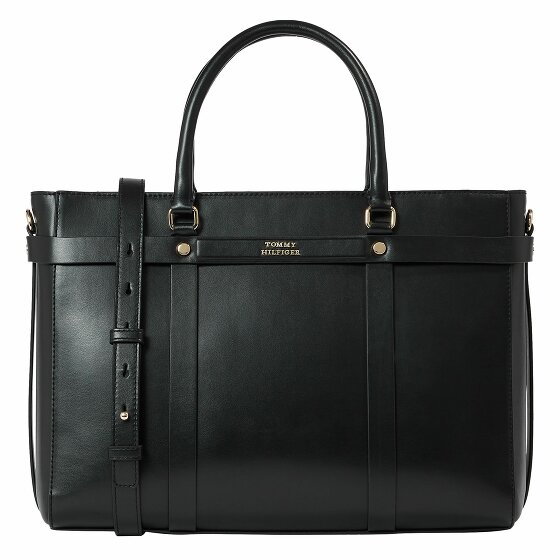 Tommy Hilfiger TH Heritage Torba na ramię Skórzany 38 cm black