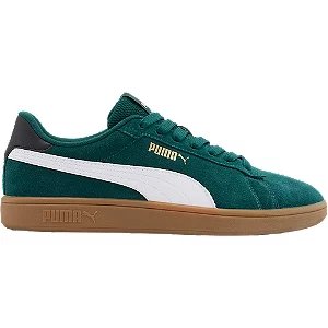 Ciemnozielone sneakersy męskie puma smash 3.0 - Męskie - Kolor: Zielone - Rozmiar: 41