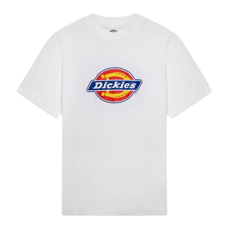 Koszulka Unisex z Logo na Przodzie i Okrągłym Dekoltem Dickies