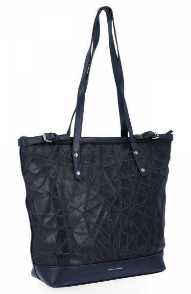 Torebka Damska Shopper Bag firmy David Jones Granatowa