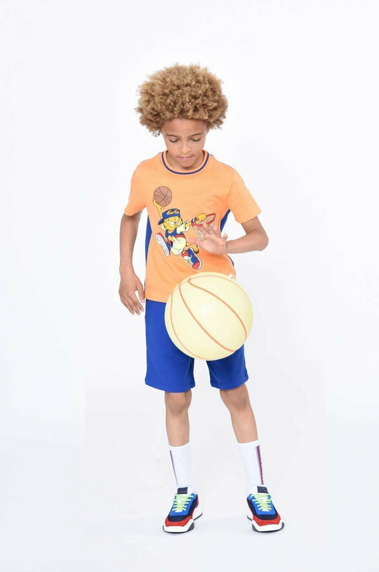 Marc Jacobs t-shirt dziecięcy kolor pomarańczowy z nadrukiem