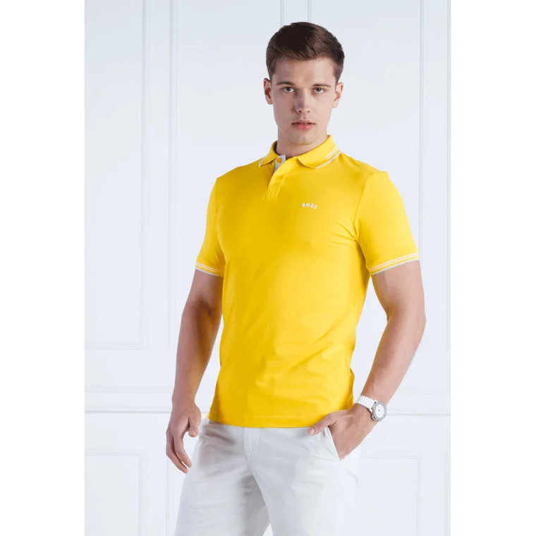 BOSS GREEN Polo Paul Curved | Slim Fit | stretch