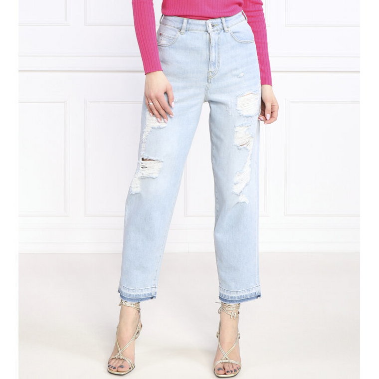 Pinko Jeansy MADDIE MOM DENIM CHIARO | Mom Fit