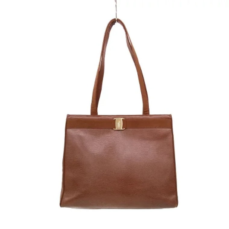 Pre-owned Leather totes Salvatore Ferragamo Pre-owned