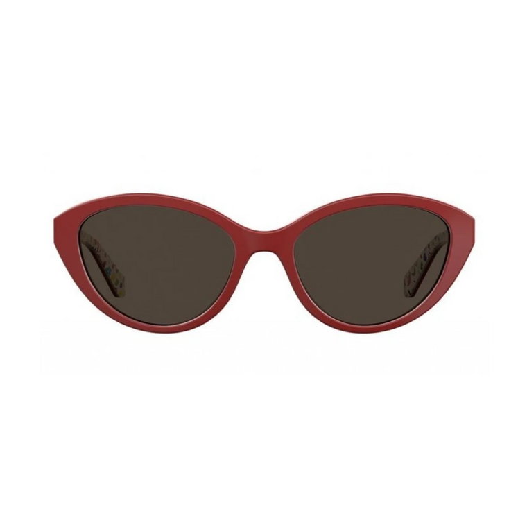 Okrągłe okulary przeciwsłoneczne dla kobiet Love Moschino