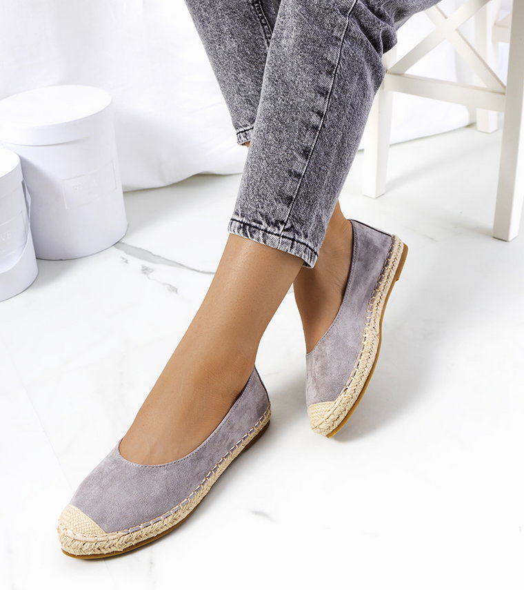 Szare espadryle damskie Sipkema