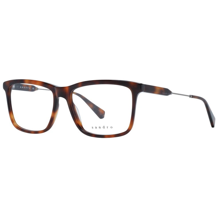 Brązowe Okulary Optyczne w Kształcie Prostokąta dla Mężczyzn Sandro