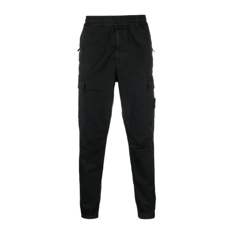 Czarne Spodnie - Pantalone Stone Island