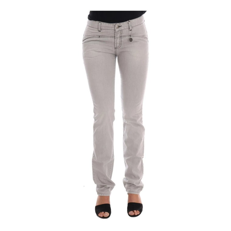 Gray Wash Cotton Slim Jeans Costume National
