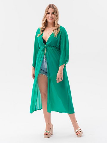 Tunika plażowa damska Plus Size 129ULR - zielona
 -                                    one size
