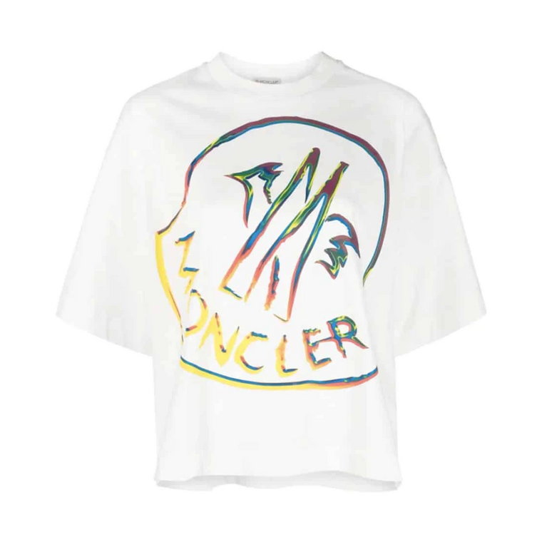 Stylowa koszulka z logo dla kobiet Moncler