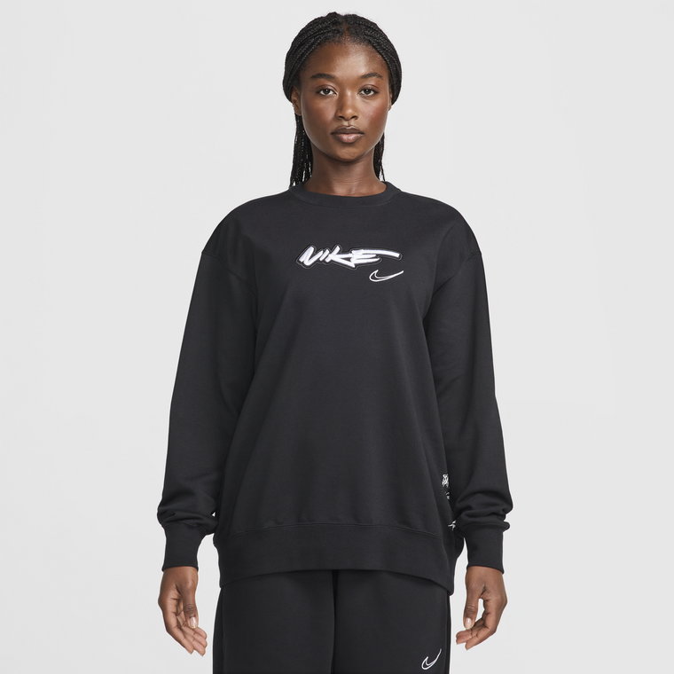 Damska bluza o luźnym kroju z dzianiny dresowej Nike Sportswear Breaking - Brązowy