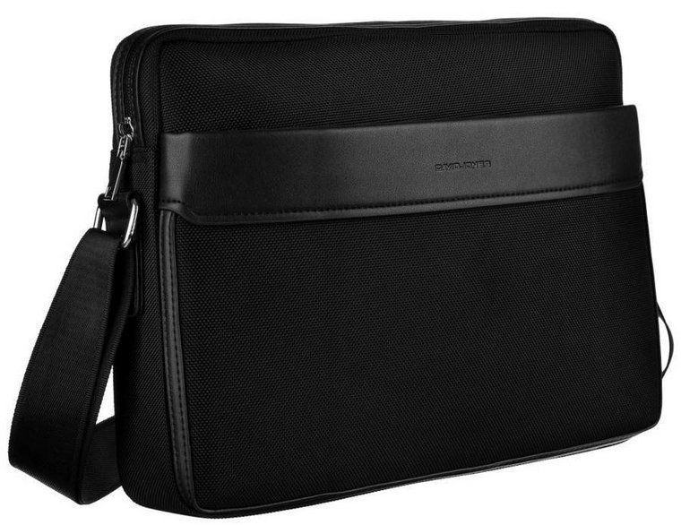 Czarna torba na laptopa z kieszeniami  David Jones