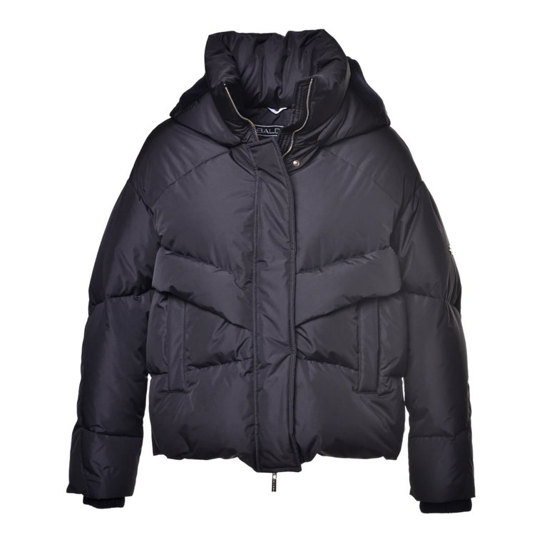 Down jacket in black nylon Baldinini