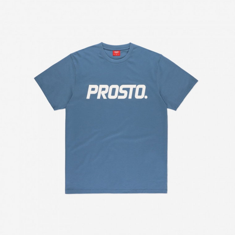 Męski t-shirt z nadrukiem Prosto Biglog - niebieski