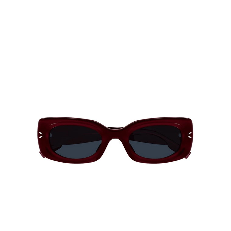Stylowe Bordeaux Kwadratowe Okulary Przeciwsłoneczne Alexander McQueen