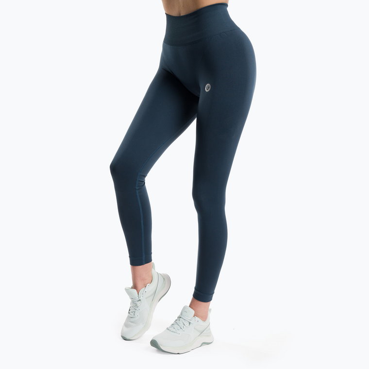 Legginsy treningowe damskie Gym Glamour Flexible dark sea | WYSYŁKA W 24H | 30 DNI NA ZWROT