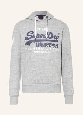 Superdry Bluza Z Kapturem grau