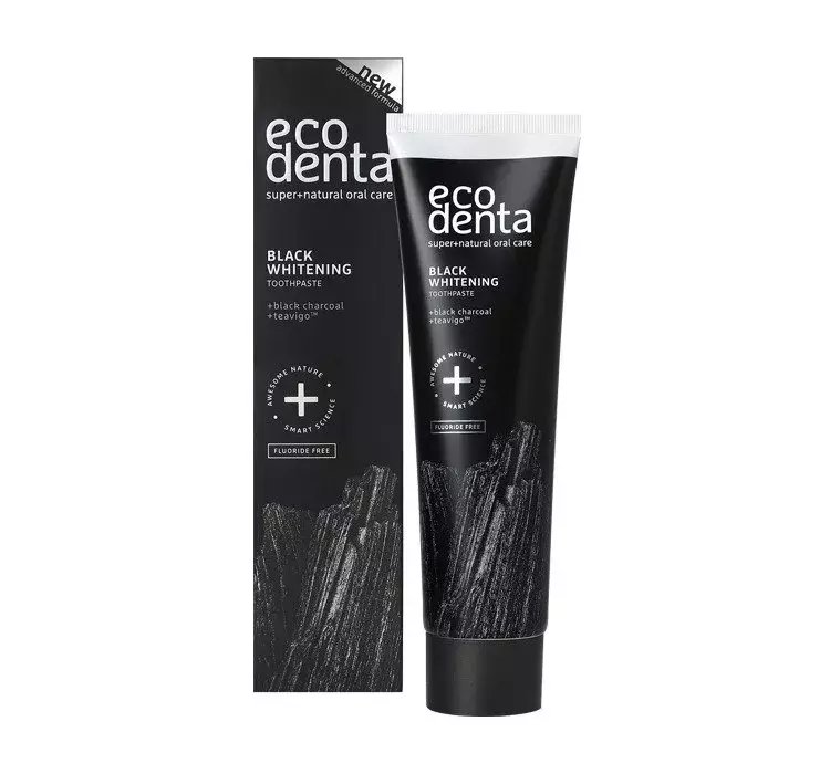 ECODENTA BLACK WHITENING CZARNA PASTA WYBIELAJĄCA Z WĘGLEM 100ML