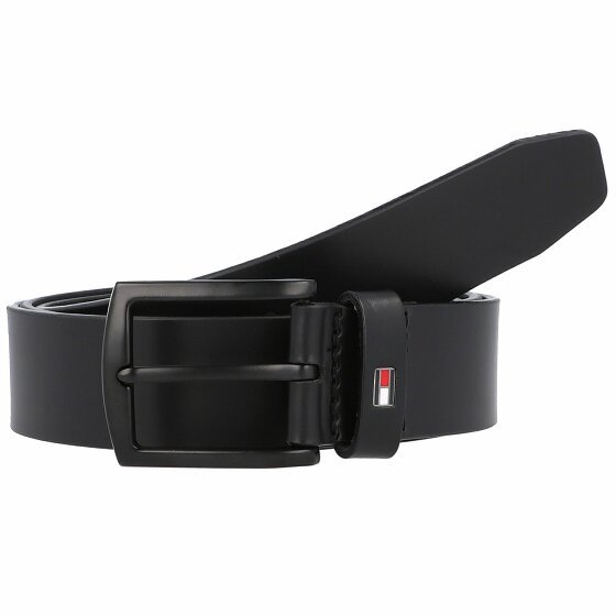 Tommy Hilfiger Skórzany pasek Denton Matte Belt black 110 cm