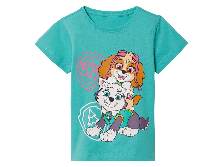 T-shirt dla małych dzieci z nadrukiem Paw Patrol (122/128, Zielony)