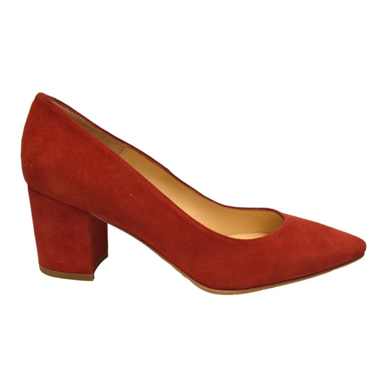 Czerwone Eleganckie Pumpy - Copenhagen Buty Copenhagen Shoes
