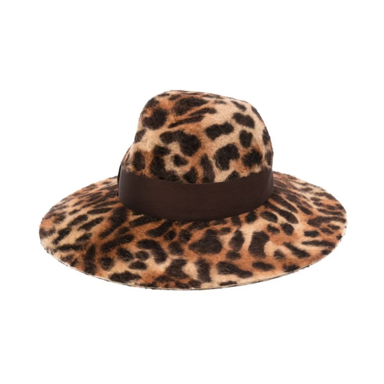 Sophie Leopard Fedora Hat Borsalino
